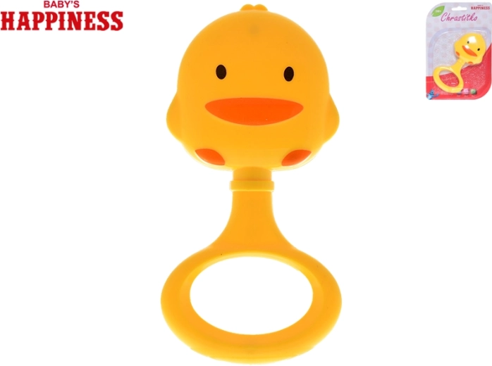 Sonajero patito de 13 cm para bebés