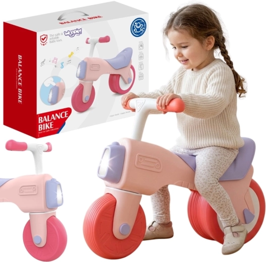 WOOPIE Huanger correpasillos con luz y sonido rosa 18m+