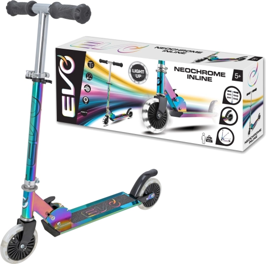 EVO patinete infantil plegable Neochrome con ruedas LED