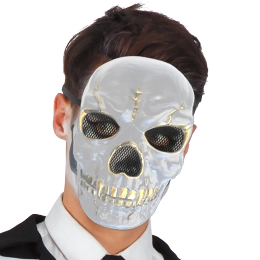 Máscara infantil de calavera para carnaval y Halloween