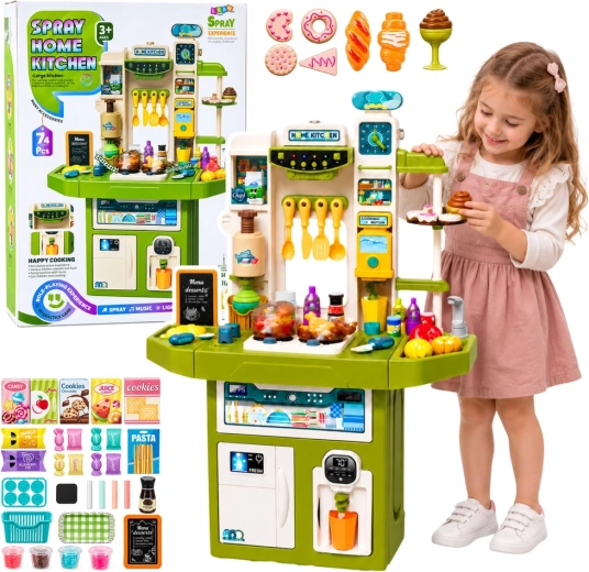 Cocina infantil con luces, sonidos y accesorios - 71 piezas