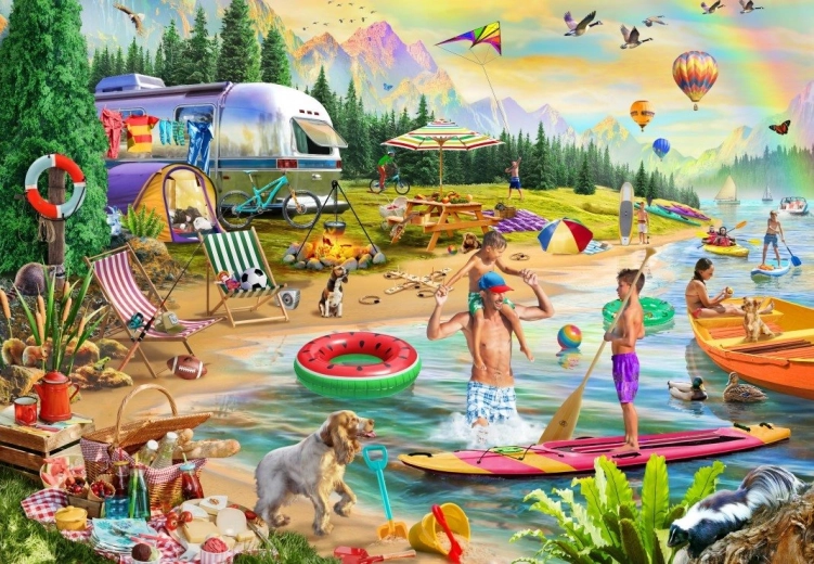 Puzzle Bluebird Campamento de verano Lakeside 1000 piezas