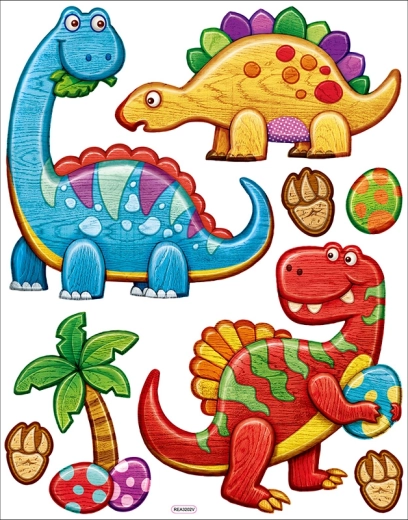 Pegatinas decorativas de pared Dino