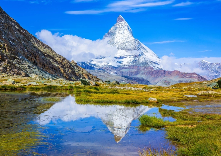 Puzzle Enjoy reflejo de la cima del Matterhorn 1000 piezas