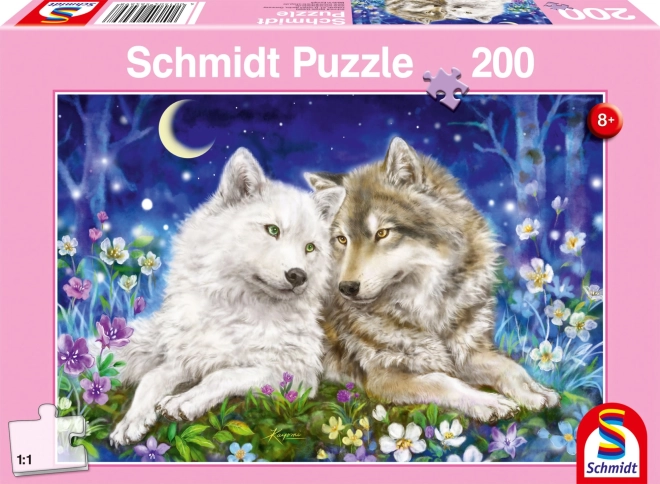 Puzle Lobos aulladores (Huňatí vlci) 200 piezas