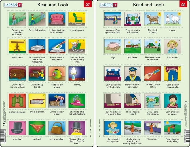 Puzzle de inglés – frases más largas, 20 piezas