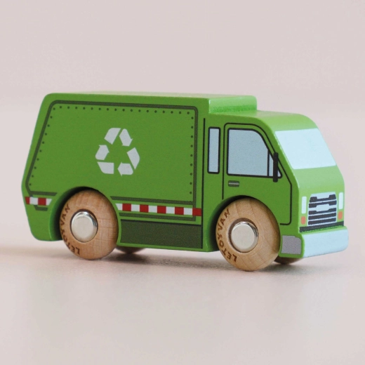 Le Toy Van coche de reciclaje de madera Rudy GT200