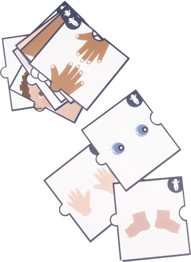 Rubens Barn Baby set para aprender las partes del cuerpo – tarjetas educativas para niños