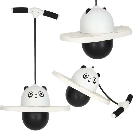 Pogo saltador infantil panda blanco y negro