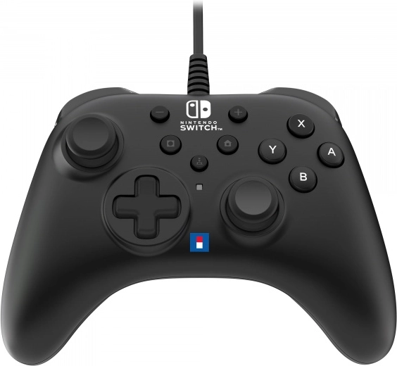 Mando con cable Horipad Turbo para Nintendo Switch (negro)