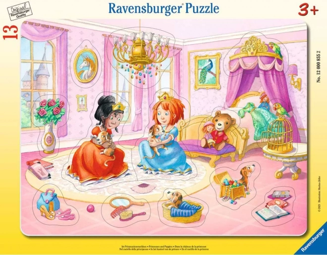 Puzzle Ravensburger Princesas jugando 13 piezas