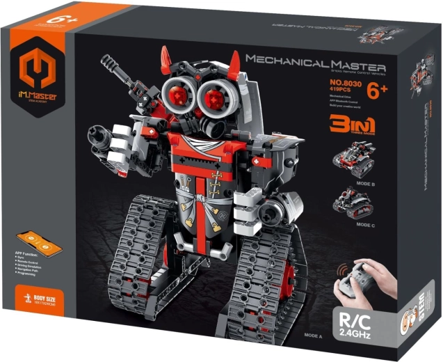 Kit de construcción 3 en 1: robot RC programable con orugas, 2,4 GHz, 432 piezas