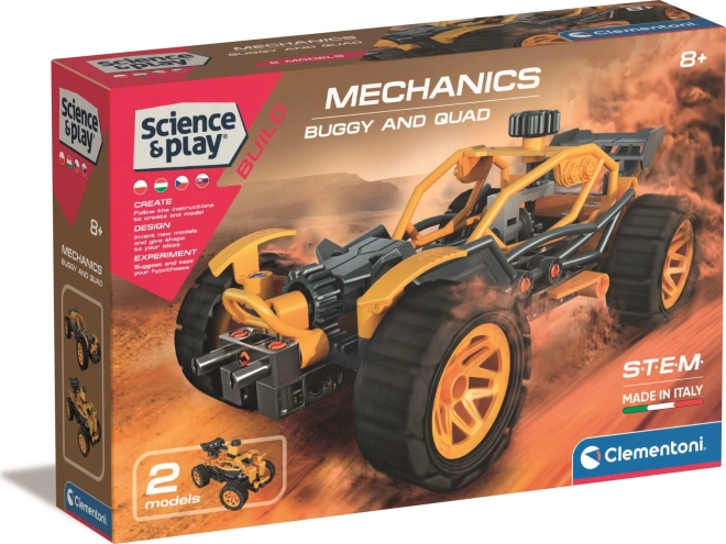 Clementoni Science & Play laboratorio mecánico – buggy y quad 2 en 1
