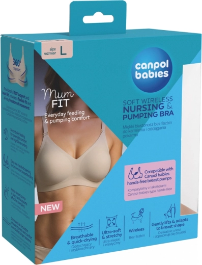 Canpol babies MumFIT sujetador para lactancia y extracción, talla L