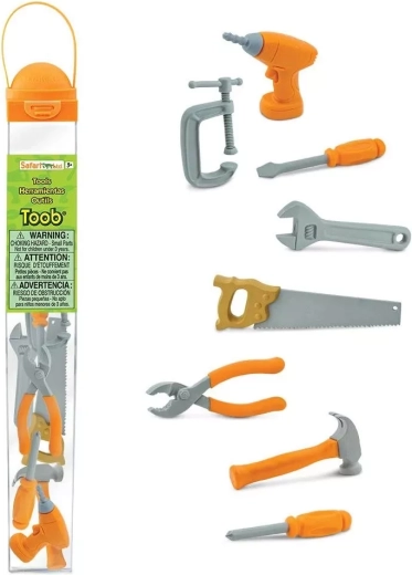 Safari Ltd. Toobs tubo con herramientas para pequeños manitas