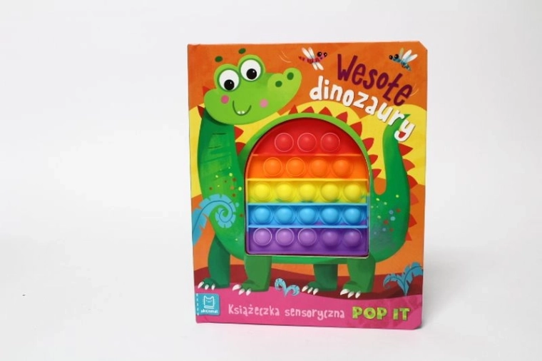 Dinosaurios felices – libro sensorial con Pop It