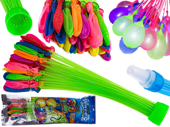 Juego de globos de agua con autocierre y adaptador de llenado (37 uds.)