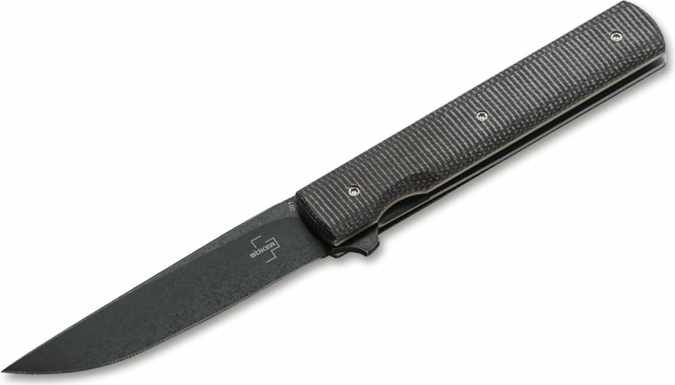Böker Plus Urban Trapper Liner cuchillo de bolsillo Micarta verde