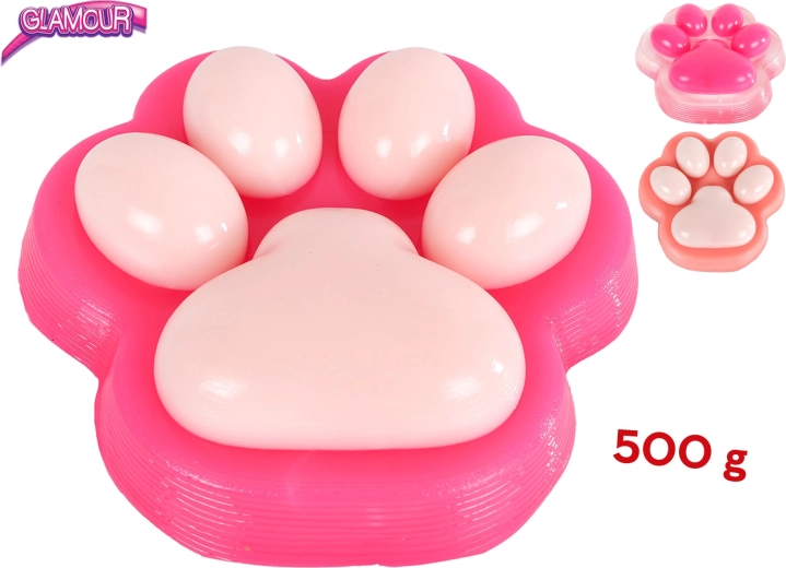 Juguete antiestrés elástico giga pata de gato 17 cm