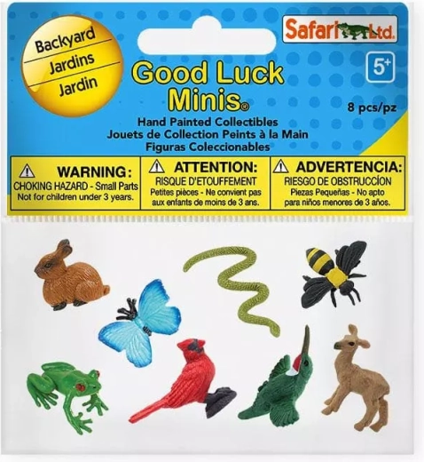 Safari Ltd. mini figuras En el patio trasero (Good Luck Minis Funpack)