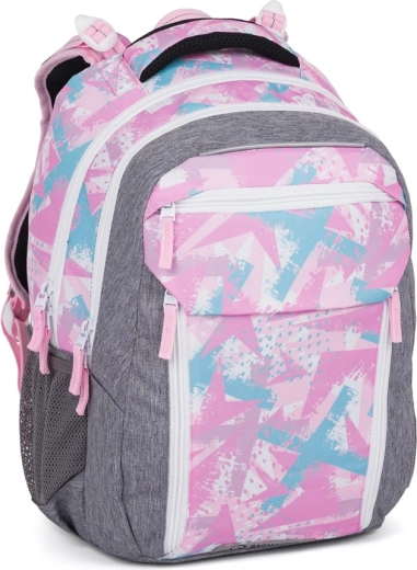 Bagmaster mochila escolar Porto 24 B rosa-azul