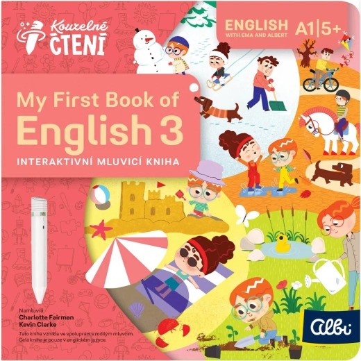 ALBI Kouzelné čtení libro interactivo My First Book of English 3: Actions