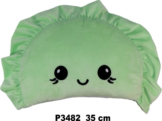 Pieróg cucharón de cocina perforado para pierogi, albóndigas hervidas y pasta 35 cm verde