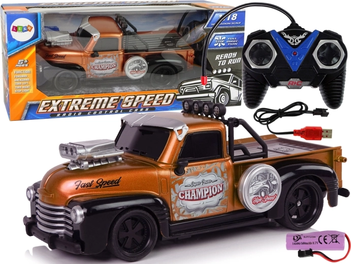 Pick-up RC 1:18 marrón