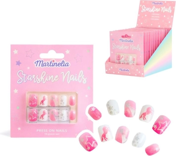 Uñas adhesivas Martinelia Starshine Unicorn - 1 unidad