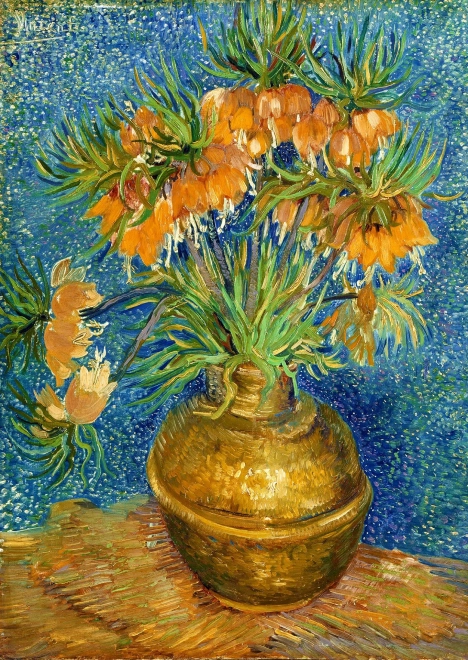 Puzzle Vincent van Gogh: Lirios en un jarrón de cobre 1000 piezas