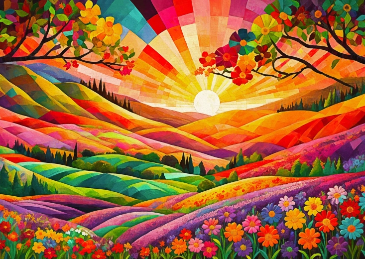 Puzzle Enjoy Amanecer en Utopía 1000 piezas
