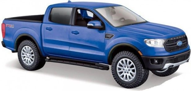Modelo de coche Ford Ranger 2019 azul 1/27