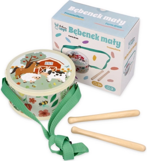 Adam Toys Tambor infantil con motivo de granja - 1 pieza