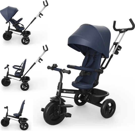 Triciclo Kinderkraft Aston 2 plus navy