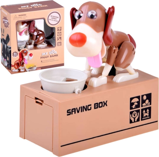 Hucha interactiva Perro que come monedas