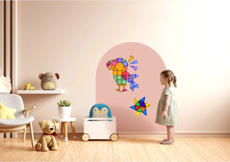 Lámina magnética adhesiva de pared Cleverclixx Soft Nude 95 × 75 cm