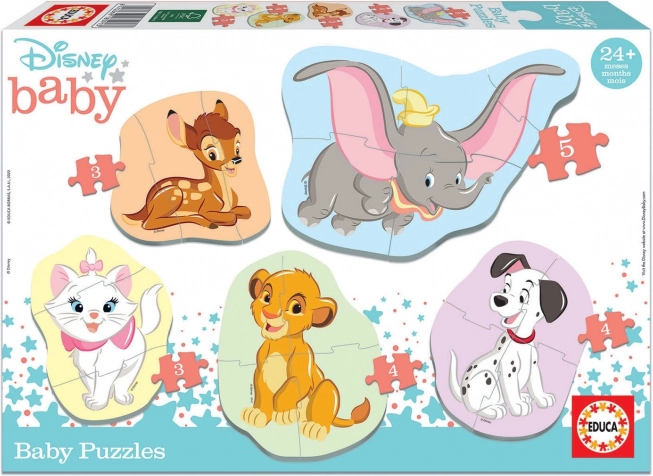 Educa baby puzzle Animales Disney 5 en 1 (3–5 piezas)