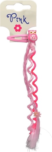 Set rosa de accesorios para el pelo Búho para pequeñas estilistas