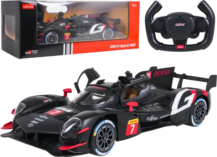 Coche RC Rastar Toyota Gazoo Racing GR010 Hybrid a escala 1:14, negro