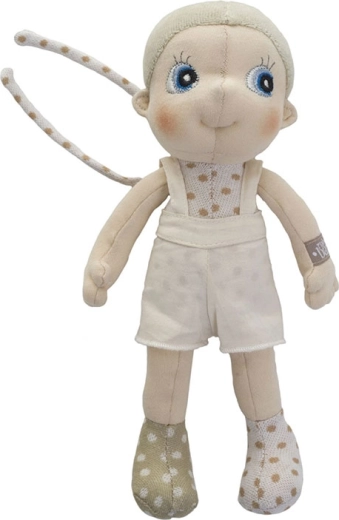 Rubens Barn EcoBuds Elm mini – muñeca de tela suave de algodón orgánico 23 cm
