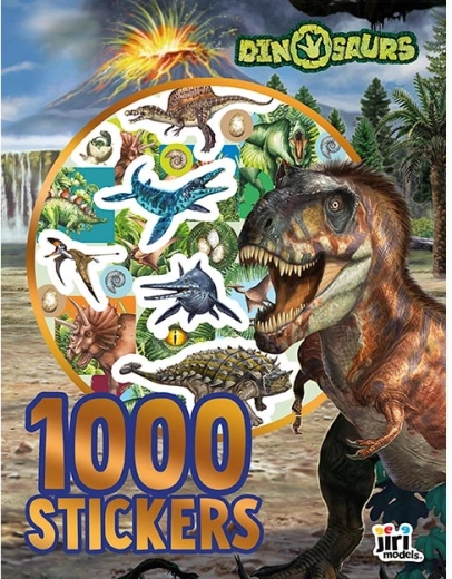 Cuaderno con 1000 pegatinas de dinosaurios