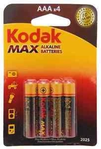 Kodak Alkaline Max AAA pilas alcalinas 1,5 V, 4 uds