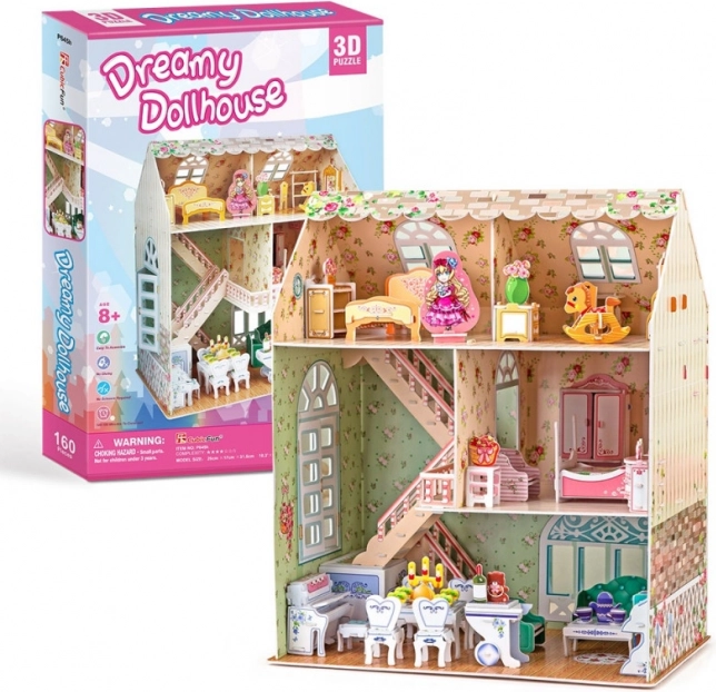 Puzzle 3D casita de muñecas de ensueño CubicFun