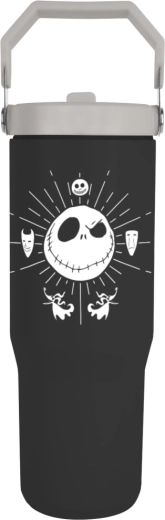 Taza térmica de viaje con asa THE NIGHTMARE BEFORE CHRISTMAS, negra