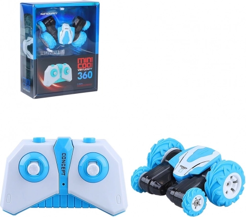 Coche RC acrobático mini azul