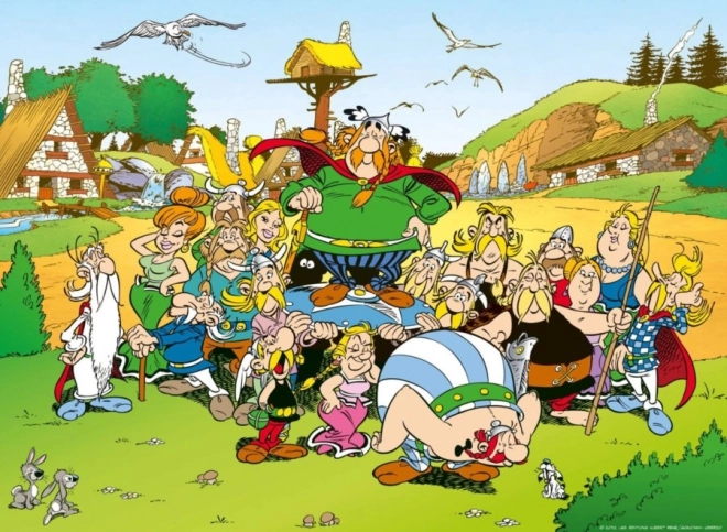 Rompecabezas Ravensburger Asterix y Obelix – aldea 500 piezas