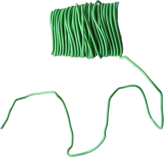 Alambre de atar plastificado verde 3,0 mm, longitud 50 m