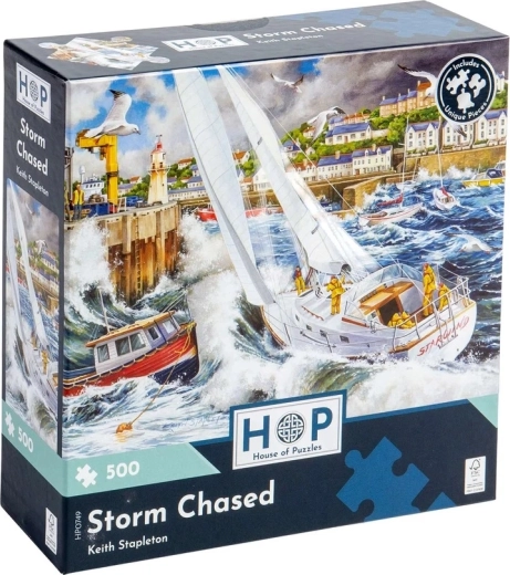 Puzzle Mar embravecido, 500 piezas