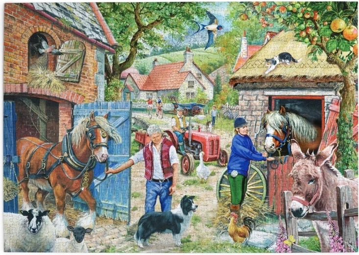 House of Puzzles Vida en la granja – puzzle de 1000 piezas