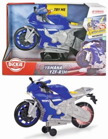 Juguete motocicleta Yamaha R1 con efectos de luz